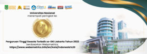 Read more about the article Webometrics Nobatkan Universitas Nasional sebagai PTS Peringkat 7 Terbaik se-DKI Jakarta Tahun 2022