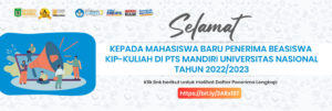 Read more about the article Selamat Kepada Mahasiswa Baru Penerima Beasiswa KIP-Kuliah di PTS Mandiri Universitas Nasional Tahun 2022/2023