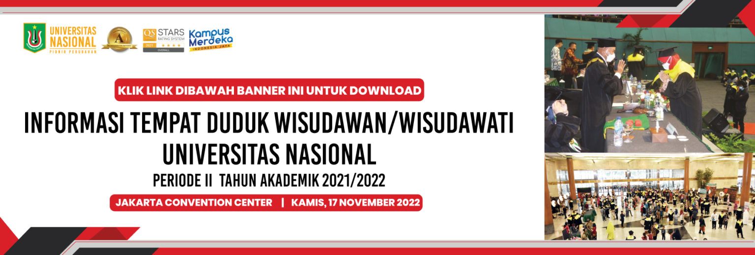 You are currently viewing Informasi Tempat Duduk Wisudawan/Wisudawati UNAS Periode II T.A. 2021/2022