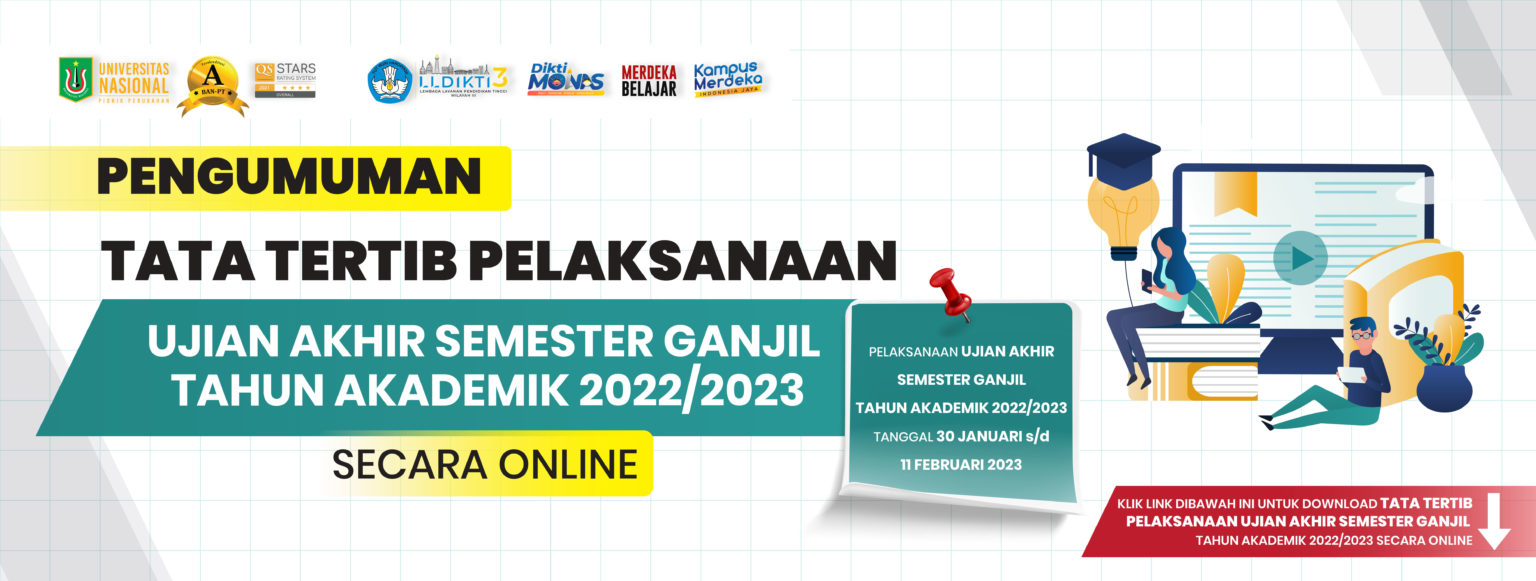 Read more about the article Pengumuman Tata Tertib Pelaksanaan Ujian Akhir Semester Ganjil Tahun Akademik 2022/2023 Secara Online