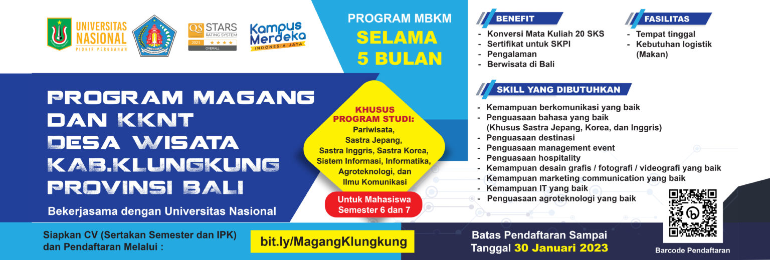 Read more about the article Program Magang dan KKNT Desa Wisata Kab. Klungkung Provinsi Bali Bekerja Sama dengan UNAS