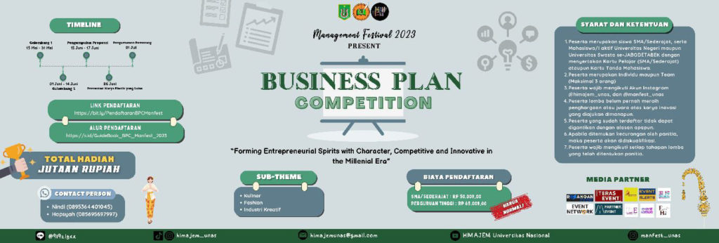 You are currently viewing Business Plan Competition HIMAJEM FEB UNAS