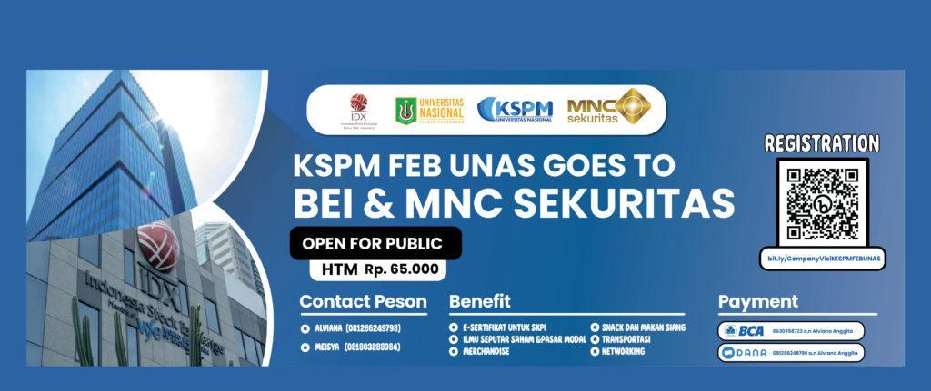 You are currently viewing KSPM FEB UNAS Goes to BEI & MNC Sekuritas