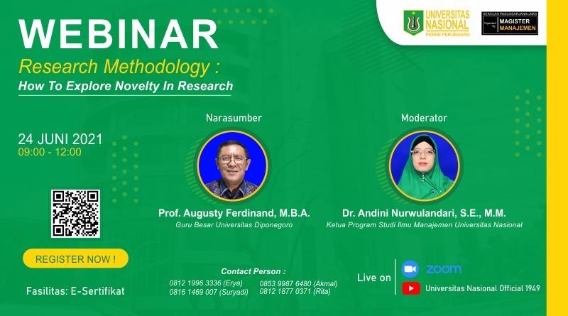 Read more about the article Webinar Research Methodology: How To Explore Novelty In Research