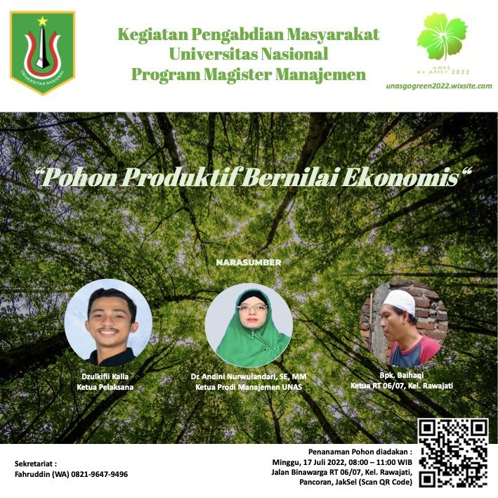 Read more about the article Pengabdian Kepada Masyarakat “Pohon Produktif Bernilai Ekonomis” Oleh Dr. Andini