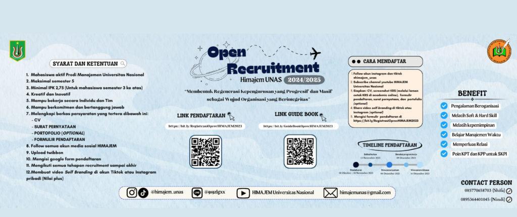 Read more about the article OPEN RECRUITMENT HIMAJEM UNAS