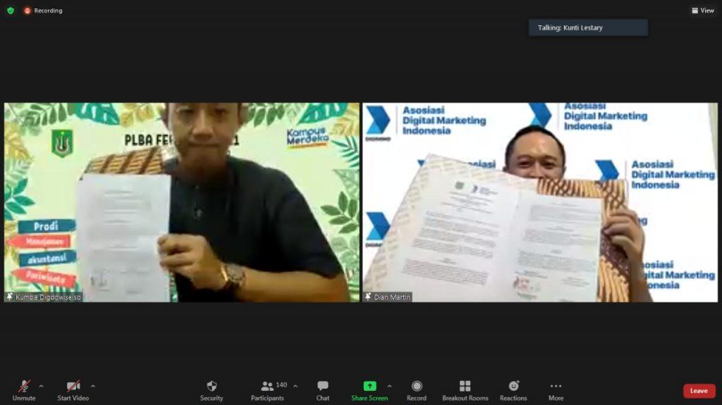 You are currently viewing FEB Unas Jalin Kerja Sama dengan Asosiasi Digital Marketing Indonesia