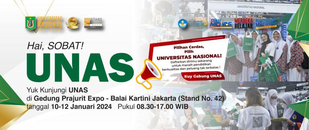 You are currently viewing Yuk Kunjungi UNAS di Balai Kartini Jakarta (10-12 Januari 2024)