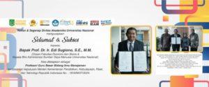Read more about the article Selamat & Sukses Kepada Bapak Prof. Dr. Ir. Edi Sugiono, S.E., M.M. Atas Ditetapkannya Sebagai Guru Besar Bidang Manajemen