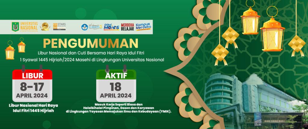 Read more about the article Pengumuman Libur Hari Raya Idul Fitri 1 Syawal 1445 H/2024 M