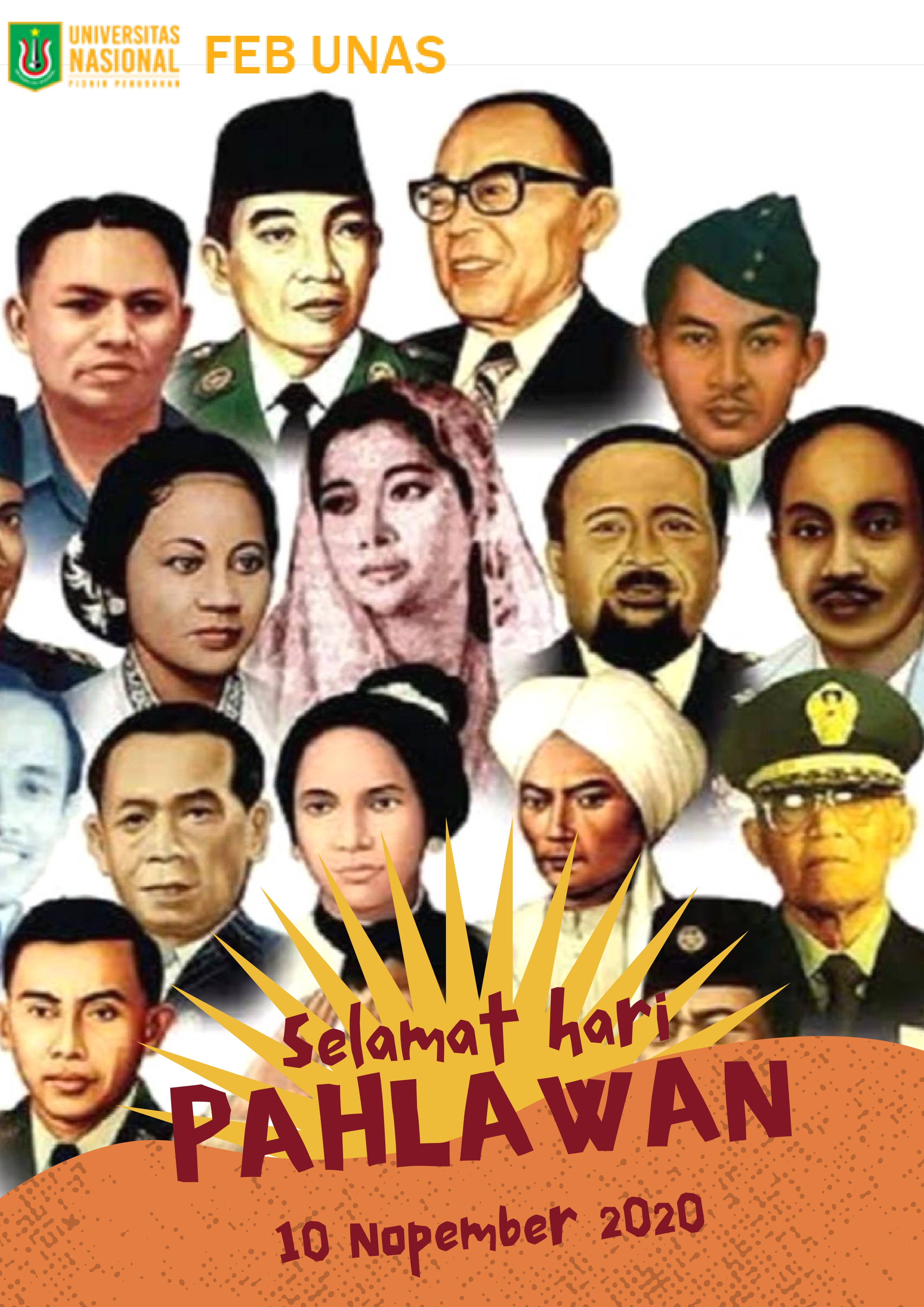 Read more about the article Segenap Civitas Akademika FEB UNAS Mengucapkan Selamat Hari Pahlawan