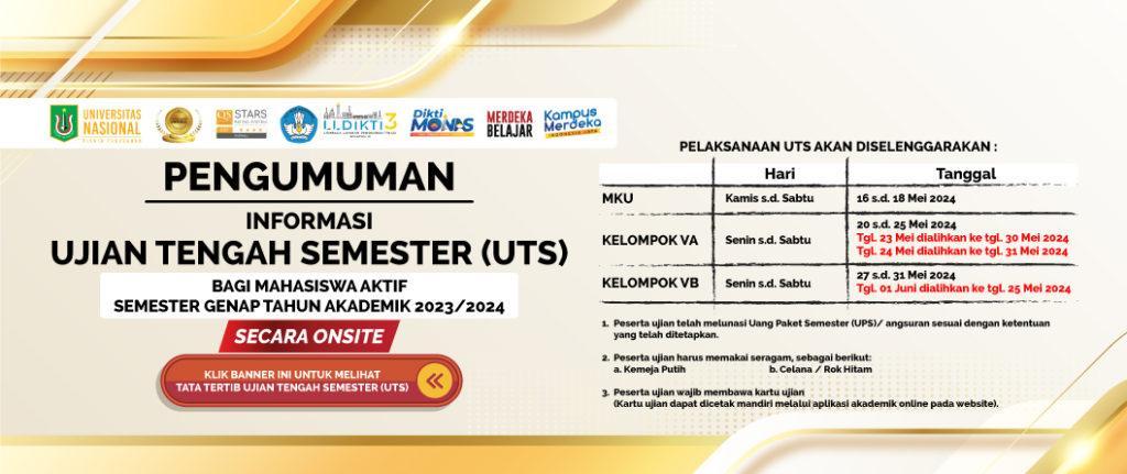 You are currently viewing Informasi Ujian Tengah Semester (UTS) Bagi Mahasiswa Aktif Semester Genap T.A. 2023/2024