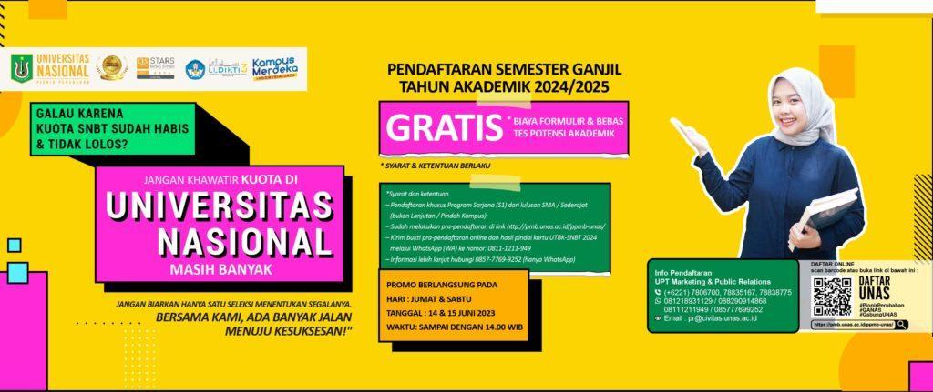 You are currently viewing Galau Karena Kuota SNBT Sudah Habis & Tidak Lolos? Jangan Khawatir Kuota Di Universitas Nasional Masih Banyak