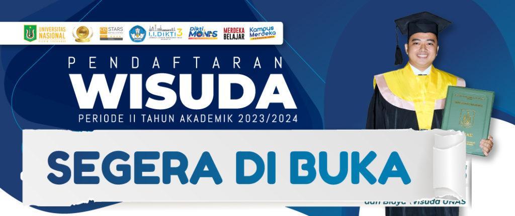 You are currently viewing PENDAFTARAN WISUDA PERIODE II TAHUN AKADEMIK 2023/2024 SEGERA DIBUKA