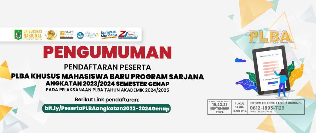 You are currently viewing Pendaftaran Perserta PLBA Mahasiswa Baru Angkatan 2023/2024 Semester Genap