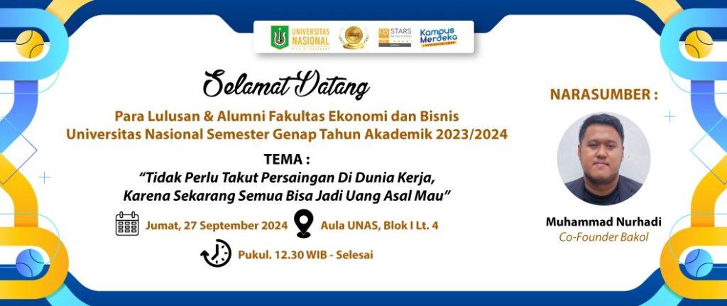 Yudisium Fakultas Ekonomi dan Bisnis Universitas Nasional Semester Genap Tahun Akademik 2023/2024