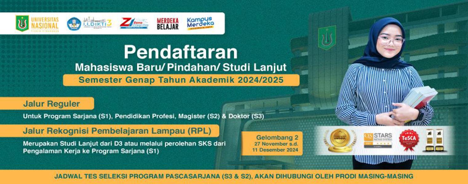 You are currently viewing Pendaftaran Mahasiswa Baru Semester Genap Tahun Akademik 2024/2025 Gelombang 2