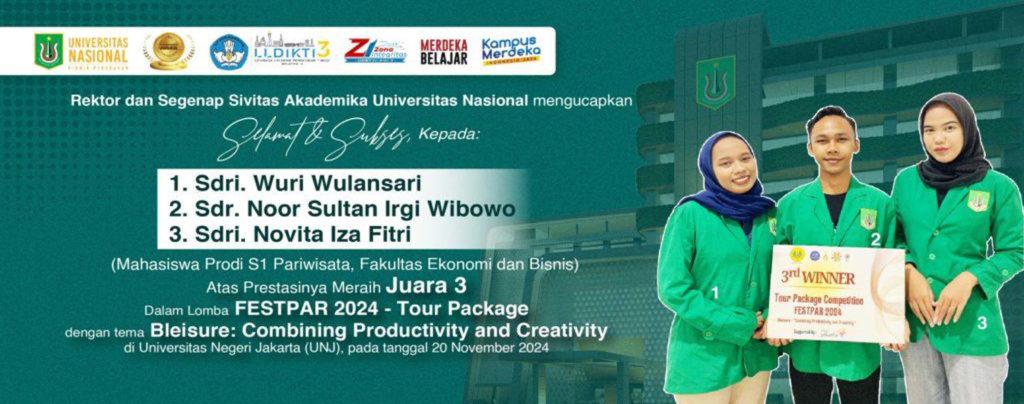 Selamat Kepada Mahasiswa-Mahasiswa Prodi S1 Pariwisata-FEB Atas Prestasinya