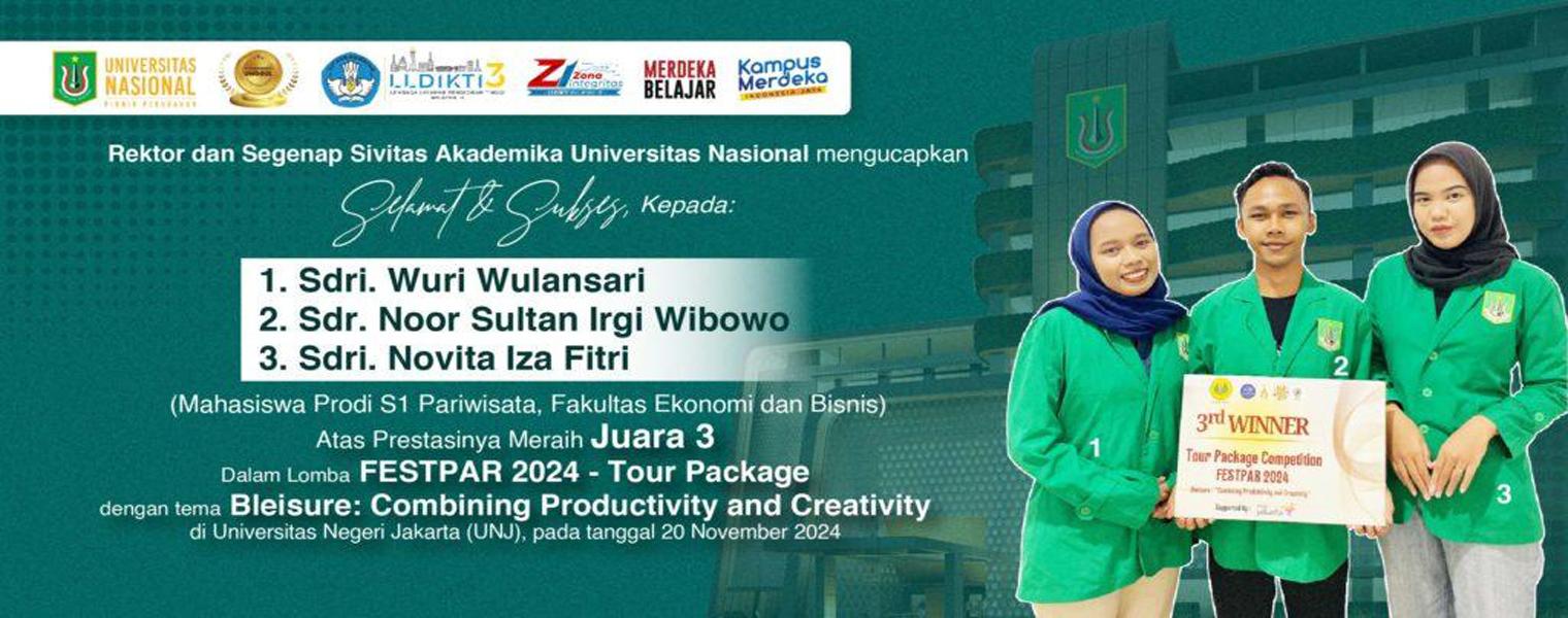 Read more about the article Selamat Kepada Mahasiswa-Mahasiswa Prodi S1 Pariwisata-FEB Atas Prestasinya