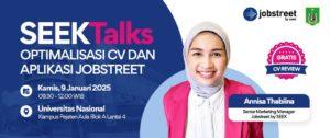 Read more about the article SEETalks OPTIMALISASI CV DAN APLIKASI JOBSTREET