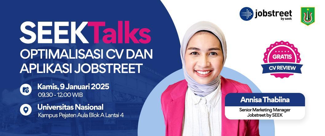 SEETalks OPTIMALISASI CV DAN APLIKASI JOBSTREET