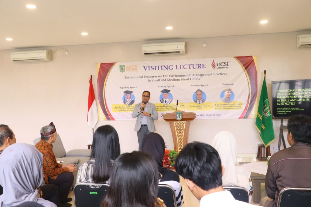 Read more about the article Biro Kerjasama UNAS Fasilitasi Public Lecture FEB dengan UCSI University Malaysia