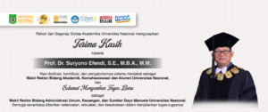 Read more about the article Selamat Mengemban Tugas Baru Kepada Bpk. Prof. Dr. Suryono Efendi, S.E., M.B.A., M.M.
