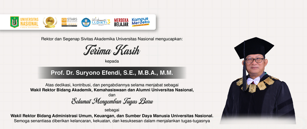 You are currently viewing Selamat Mengemban Tugas Baru Kepada Bpk. Prof. Dr. Suryono Efendi, S.E., M.B.A., M.M.