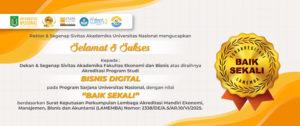 Read more about the article Selamat & Sukses Atas Diraihnya Akreditasi Program Studi Bisnis Digital