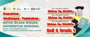 Read more about the article Info Diskon Undangan Tambahan Wisuda UNAS Periode 1 Tahun Akademik 2024/2025