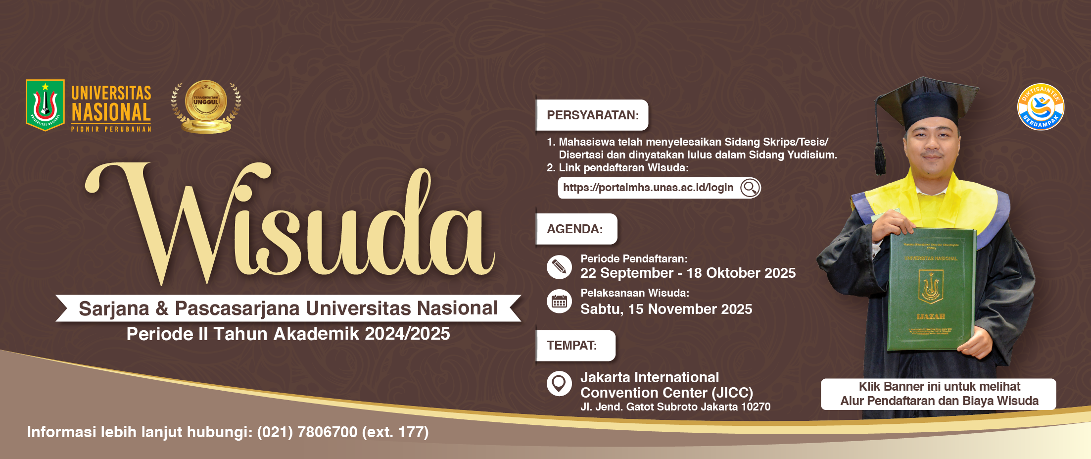 You are currently viewing Pendaftaran Wisuda UNAS Periode 2 Tahun Akademik 2024/2025