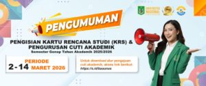 Read more about the article Pengisian Kartu Rencana Studi (KRS) & Pengurusan Cuti Akademik Semester Genap Tahun Akademik 2025/2026