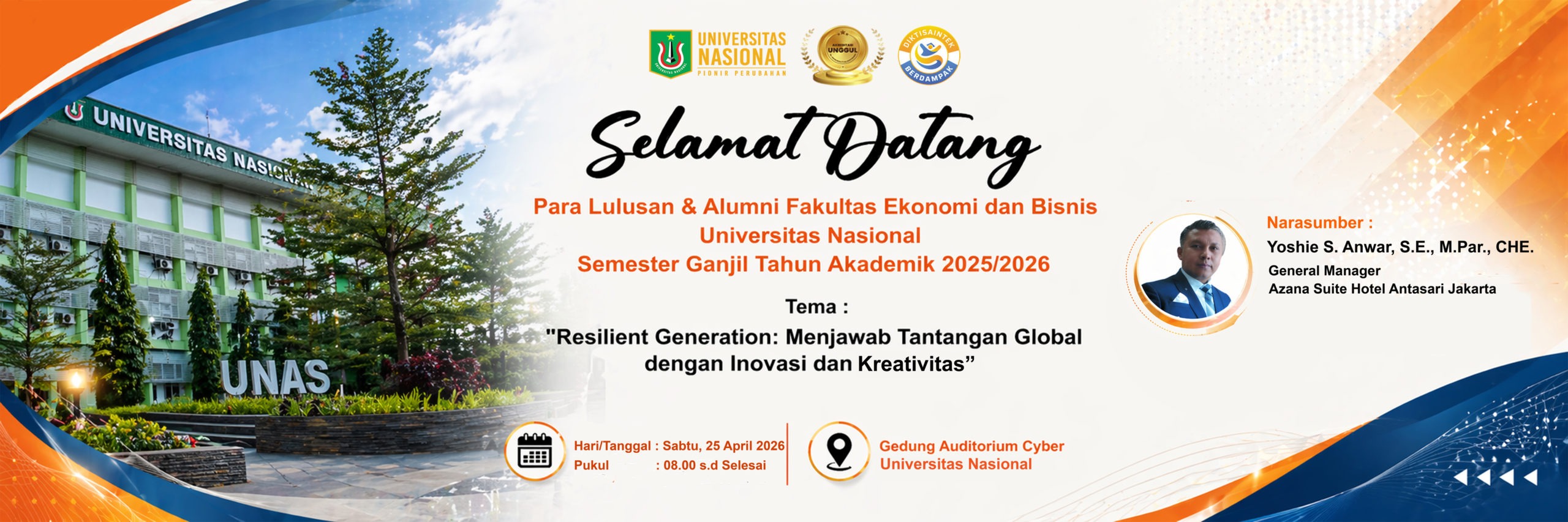 Para Lulusan & Alumni Fakultas Ekonomi dan BisnisUniversitas Nasional Semester Ganjil Tahun Akademik 2025/2026